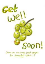 Get well soon grape card created by Palette&Petal 
