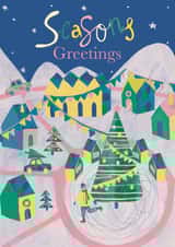 COZY SNOW TOWN created by Kamilya Panina