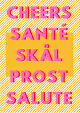 Cheers happy birthday card created by Dear Dainty Designs