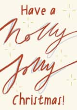 Holly Jolly Christmas Card created by Amy Buckley Design