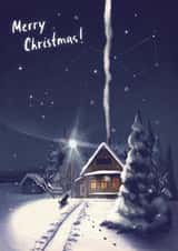 Christmas card created by Zhenya Lyapina
