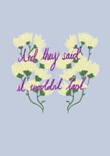 They said it wouldn't last created by Front Bum