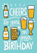 Cheers to you on your birthday 1000 created by Natalia Gonzalez