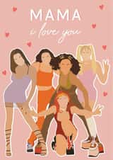 Spice Girls Mama Card created by Blush Boulevard