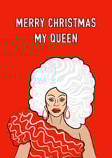 Queen Christmas card created by Adam Regester