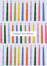 Happy Birthday Blow Out Your Candles Card created by Charlotte Nicholson Design