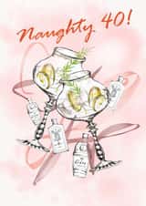 Gin 40th Birthday card created by Lena Zinovieva