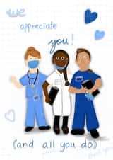 Thank you NHS created by Palette&Petal