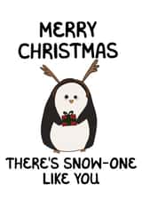 There’s snow one like you Christmas card created by Artholey 