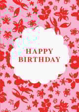 Graphic Floral Happy Birthday Card created by Marie Wilkinson