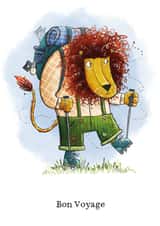 Take a hIke Bon Voyage Lion created by Jennifer Jamieson