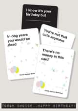 Cards Against Birthdays - Standard Birthday Card created by Replay Prints