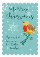 Merry Christmas Teacher created by Ink Pudding