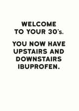 Welcome To Your 30's Birthday Card created by Holy Flaps