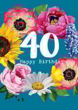 A fabulous floral 40th Birthday created by Sarah Kelleher