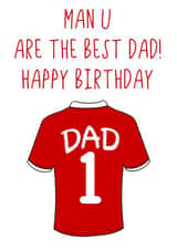 Man U birthday card created by Nicole Kelly