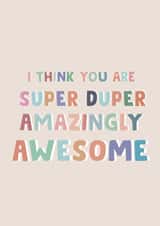 YOU'RE AWESOME created by Wednesday's Wombat