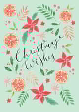 Illustrated Christmas Wishes Card  created by Sage and Hart