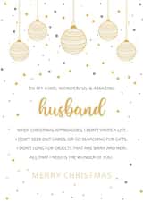 Christmas card for husband created by PMPrinted