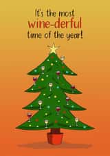 Most wine-derful time of the year Christmas card created by Maddy Bennett