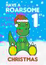 Dinosaur Roarsome 1st Christmas created by @Cupsie's Creations