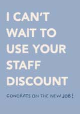 Staff Discount New Job Card created by EilidhIllustrates