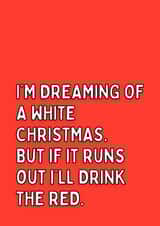 Dreaming Of A White Wine Christmas Card created by Meg's Creative Outlet