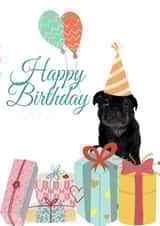 A pug lovers dream card created by Made by Betty