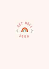 Rainbow Get Well Card created by Lately Studio