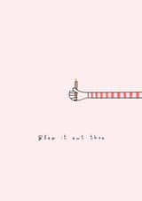 Blow It Out Then Birthday Candle Card created by Whippet & Gold