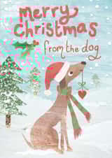 Cute Christmas Wishes from your Dog created by Lucy Ledger