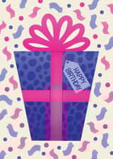 Classic Birthday Card – Birthday Present – Confetti created by Chloe Tyler