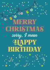 Christmas Day Birthday Card created by Poppy Lane