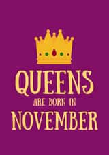 Female November Birthday Card created by SJdesigns