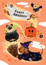 Happy Halloween... Love From The Dogs! created by Jess Hislop