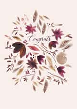 Congrats nature card created by Lucrecia Caporale