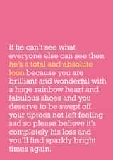 Break Up Card - Sibling - Friendship Card - Sympathy Card created by The Right Lines