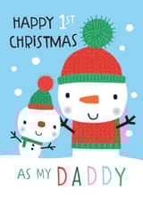 1st christmas as a daddy card created by Dawn Machell