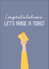Congratulations let's raise a toast created by Mr Cat