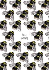 BEE HAPPY Greetings Card created by Jemma Leigh Conway