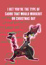 Sad Christmas Day Workout Card created by Cake For Breakfast
