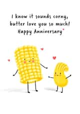 Butter love you! Corny Anniversary card created by Dani Verbeeten