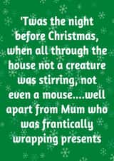 A perfect Christmas card for your Mum created by Made by Betty