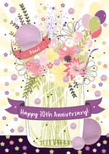 Happy 30th Pearl Wedding Anniversary Card created by Little Silverleaf