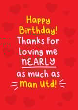 Manchester United Birthday Card created by Lucy Marie Design