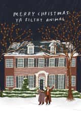 Home Alone Christmas Card created by skeletondraw