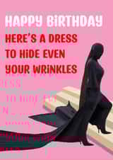 Kim Kardashian Met Gala Birthday Card created by Coffee Cup Studio