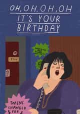 Gavin and Stacey Nessa Birthday Card created by skeletondraw