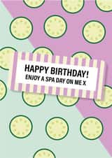 Happy Birthday spa day voucher created by Notemans