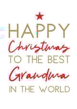 Happy Christmas Grandma card created by Word Up Creative
